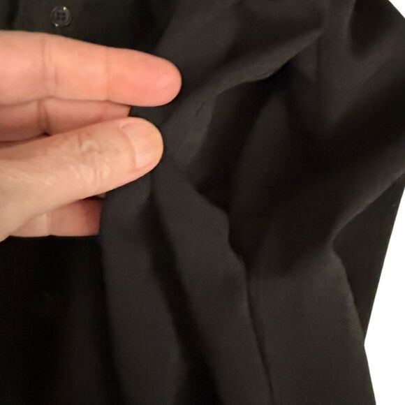 Black High Waist Victorian Inspired Half Button Front Gathered Skirt Size XL - Picture 7 of 11